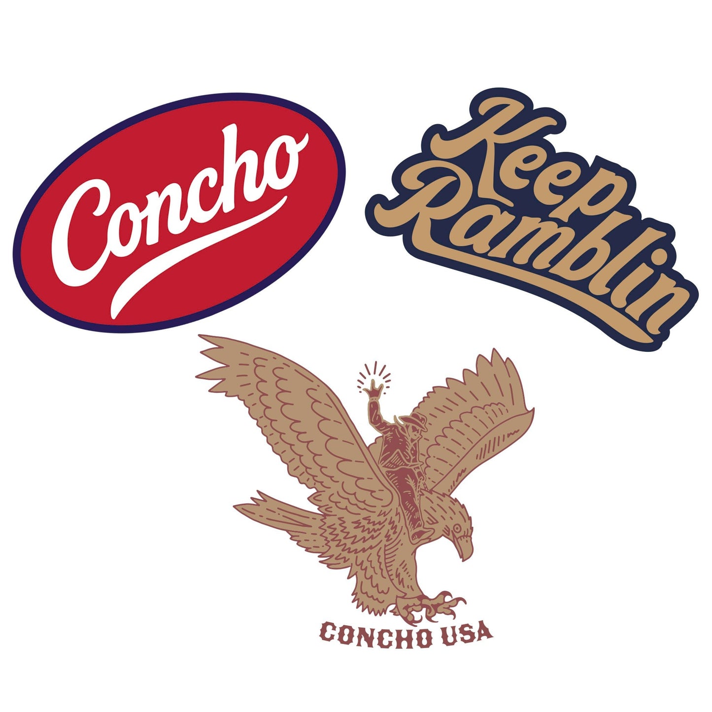 Sticker Pack - Concho USA
