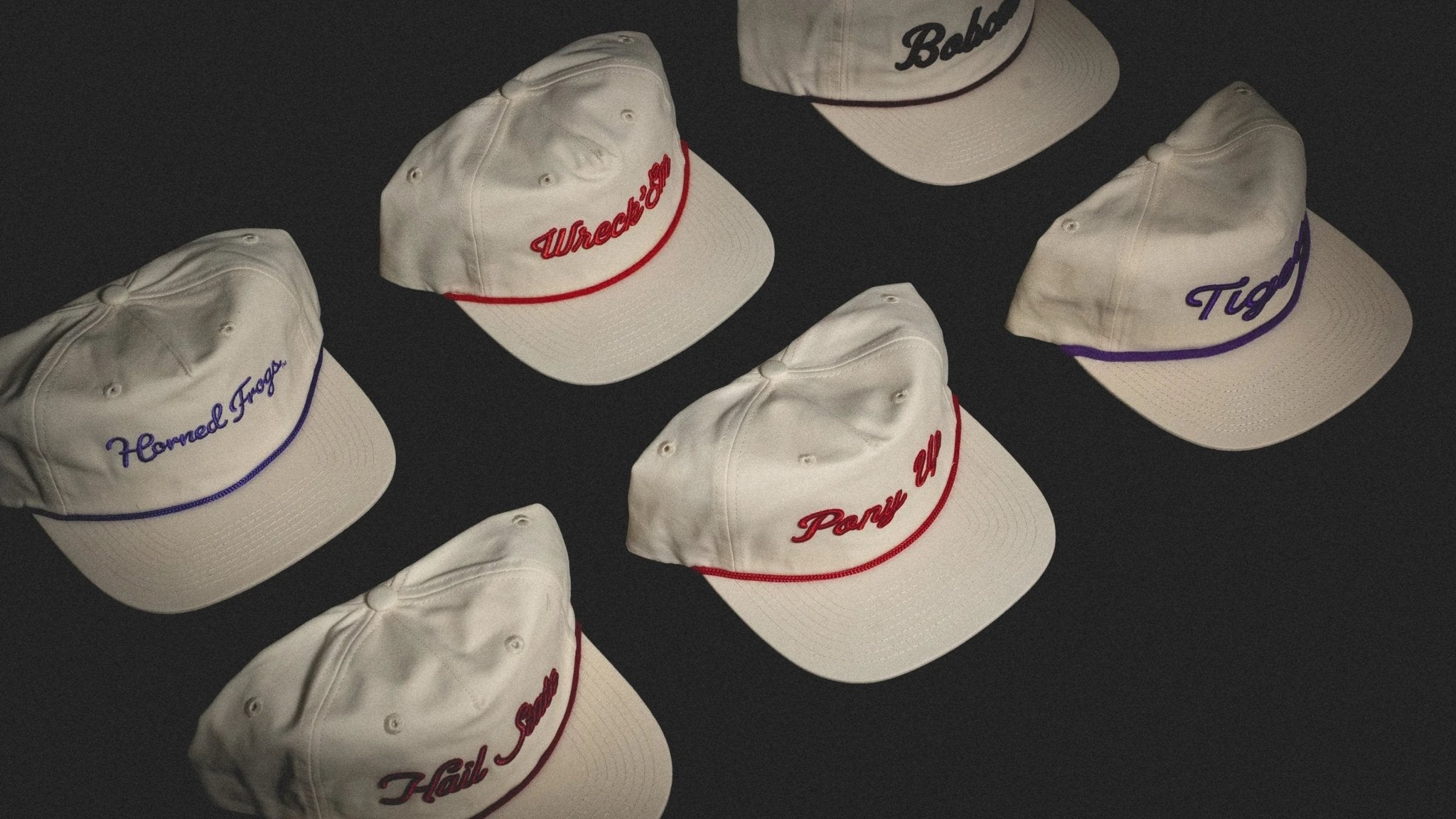 Collegiate Script Script Hats | Collegiate Script Rope Hats | Concho – Concho USA